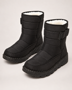 Women's Snow Boots - Plush-Lined Buckle Style, google-safe clean pair hero