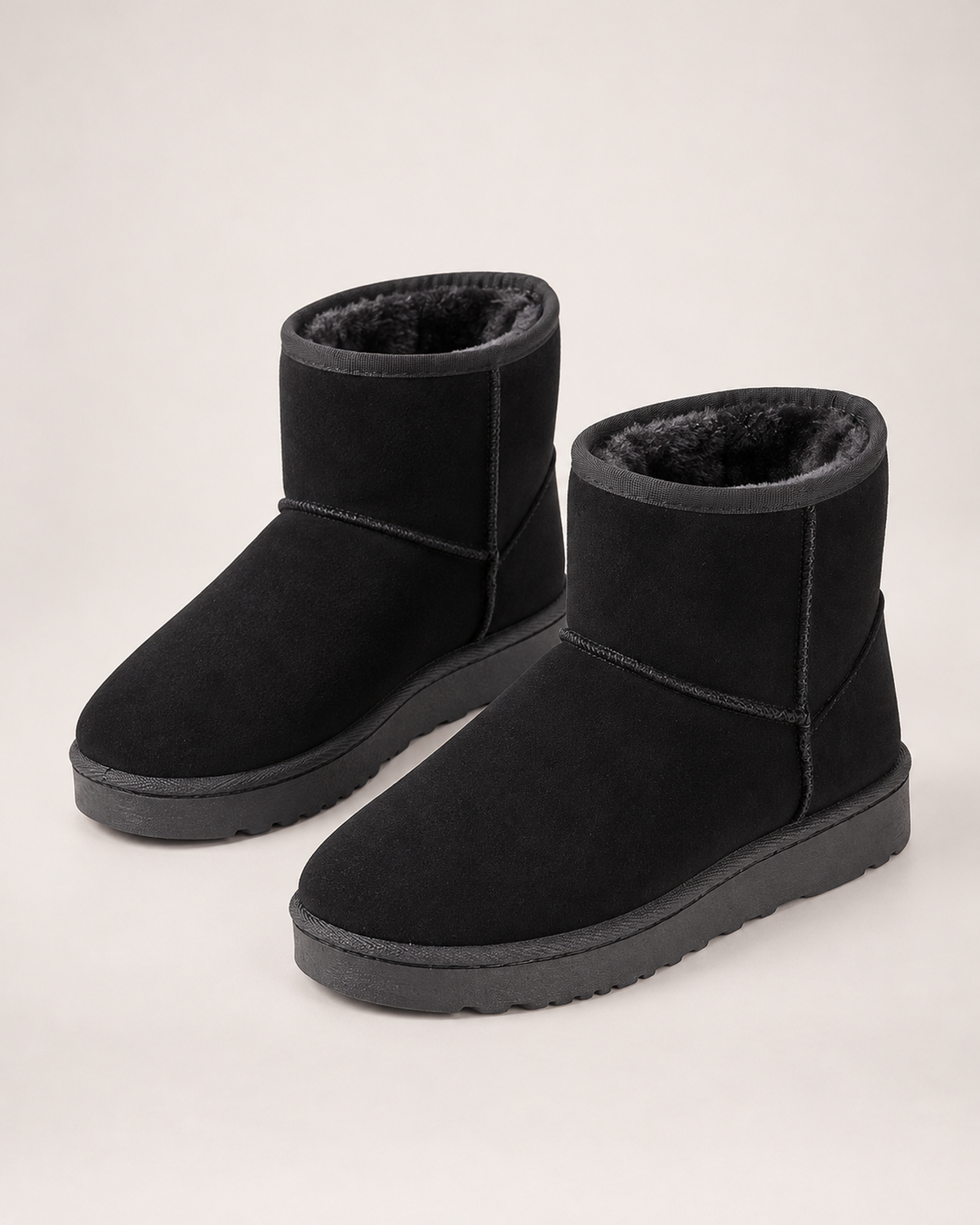 Women's Snow Boots - Faux-Fur Lined Ankle Style, google-safe clean pair hero