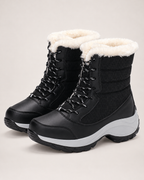 Women's Snow Boots - Faux-Fur Lace-Up Style, google-safe clean pair hero