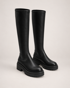 Women's Platform Boots – Three Shaft Heights in Knee High, three-quarter hero view