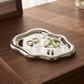 Mira Cloud Jewellery Tray in Silver Mirror — High-impact premium hero of the Silver Mirror finish.