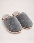 Men's Slippers: Soft Plush House Style, toe forward hero