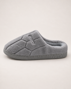 Men's Slippers - Quilted Sport-Patch Style, true side profile