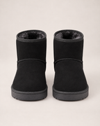 Women's Snow Boots - Faux-Fur Lined Ankle Style, straight front pair view showing toe and pair consistency