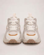 Women's Trainers – Layered Platform Sole in Beige, front view