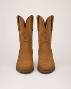 Women's Western Boots: Pointed-Toe Suede-Effect Style in UK 3, pair straight front