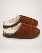 Thick Sole House Slippers in Coffee, front top view