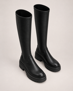 Women's Platform Boots – Three Shaft Heights in Knee High, elevated view