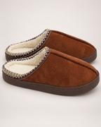 Thick Sole House Slippers in Coffee, close up view