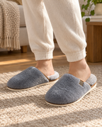 Men's Slippers: Soft Plush House Style, wide context