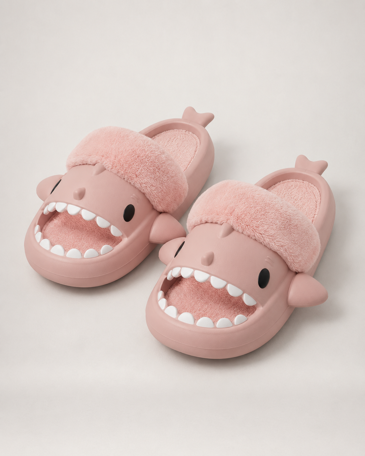Women's Shark Slippers in Pink