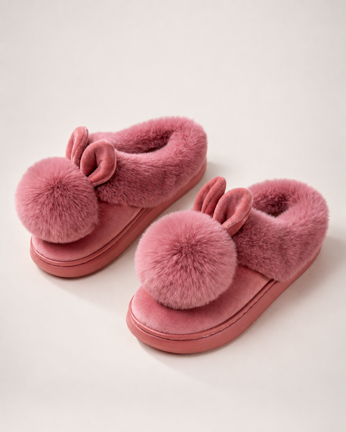 Women's Closed Back Slippers in Rose