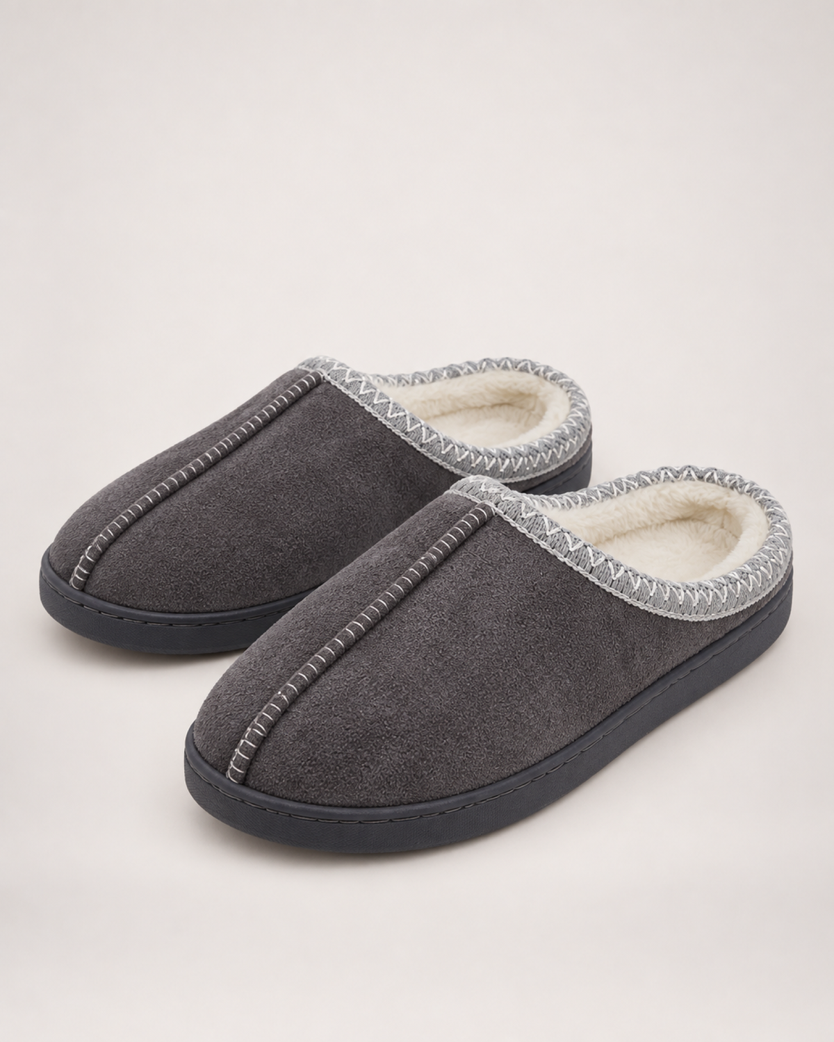 Thick Sole House Slippers in Grey