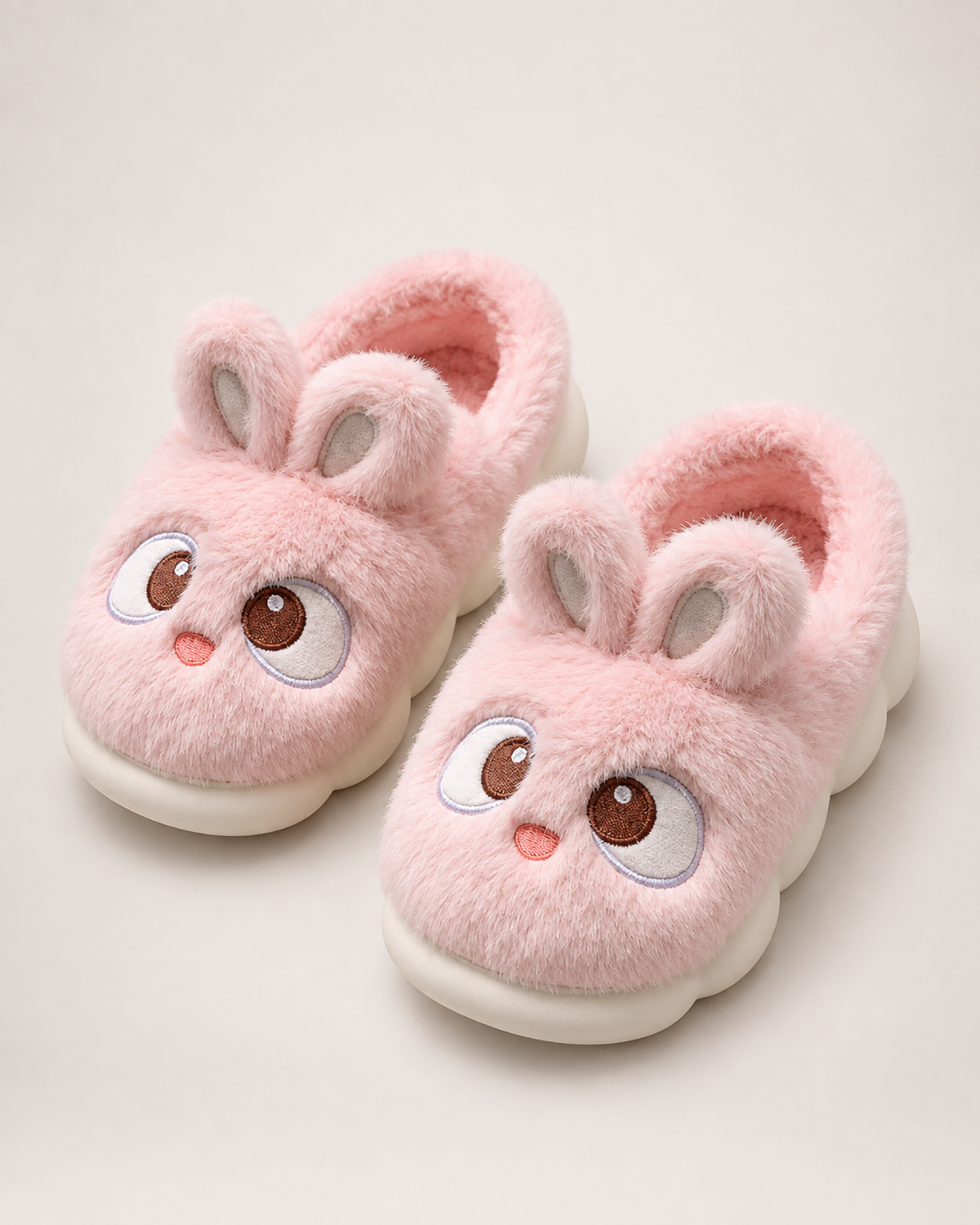 Cartoon Closed Back Slippers in Pink
