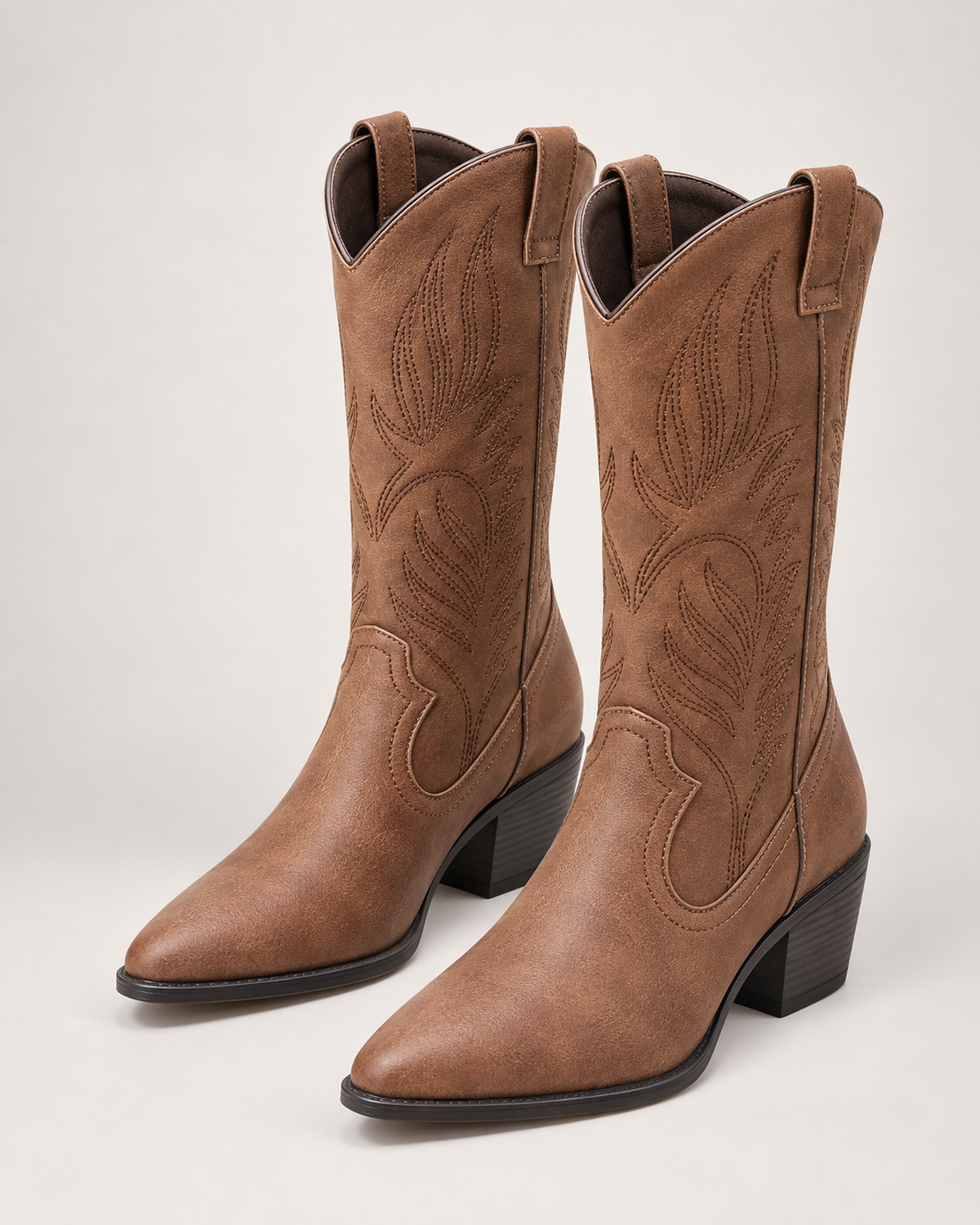 Women's Western Boots – Pointed Toe in Brown, variant view