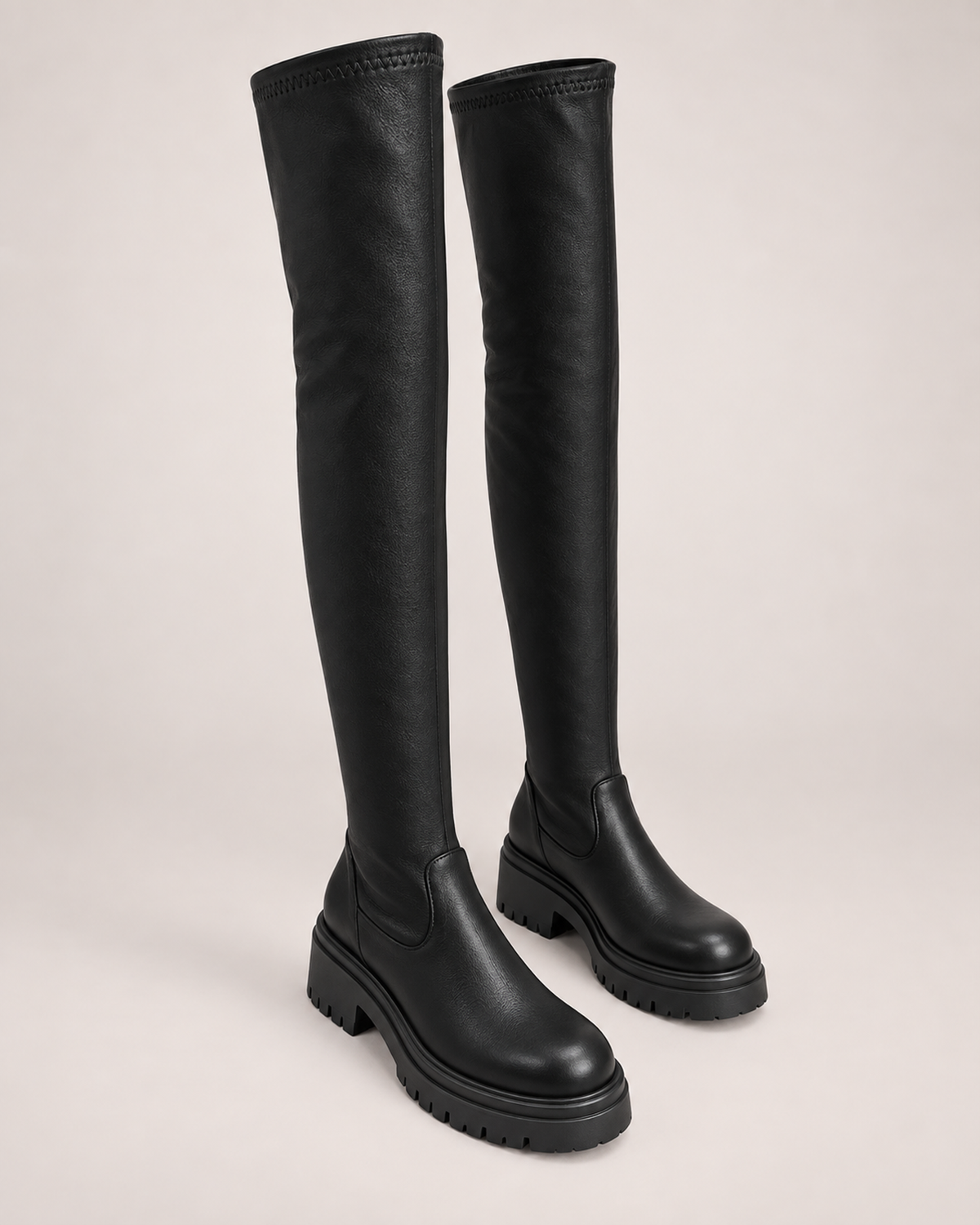 Women's Platform Boots – Three Shaft Heights in Over the Knee, variant view