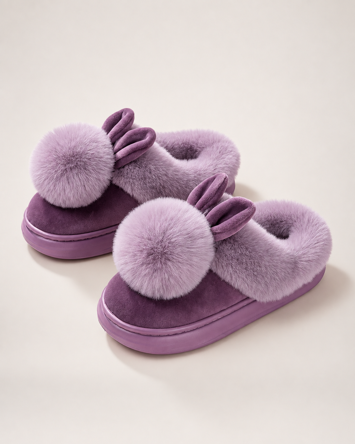 Women's Closed Back Slippers in Purple