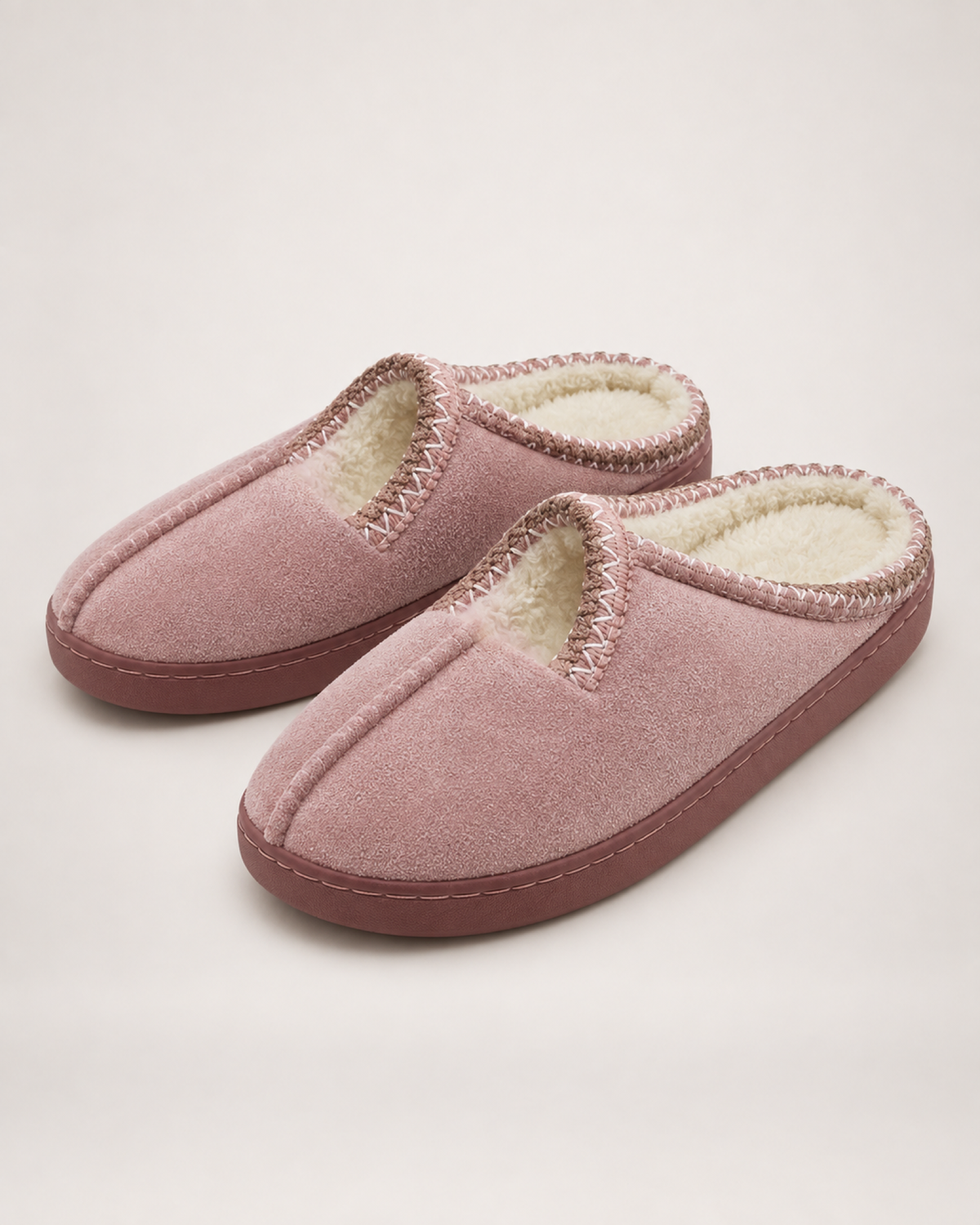 Thick Sole House Slippers in Pink