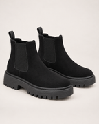 Women's Chelsea Boots – Chunky Platform Style, pair three quarter hero