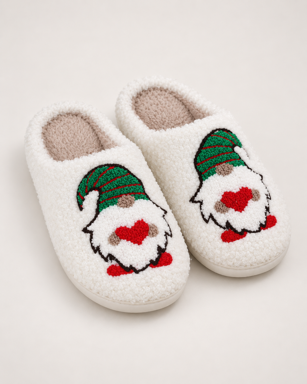 Women's Christmas Slippers – Santa and Gnome Designs in Christmas Gnome
