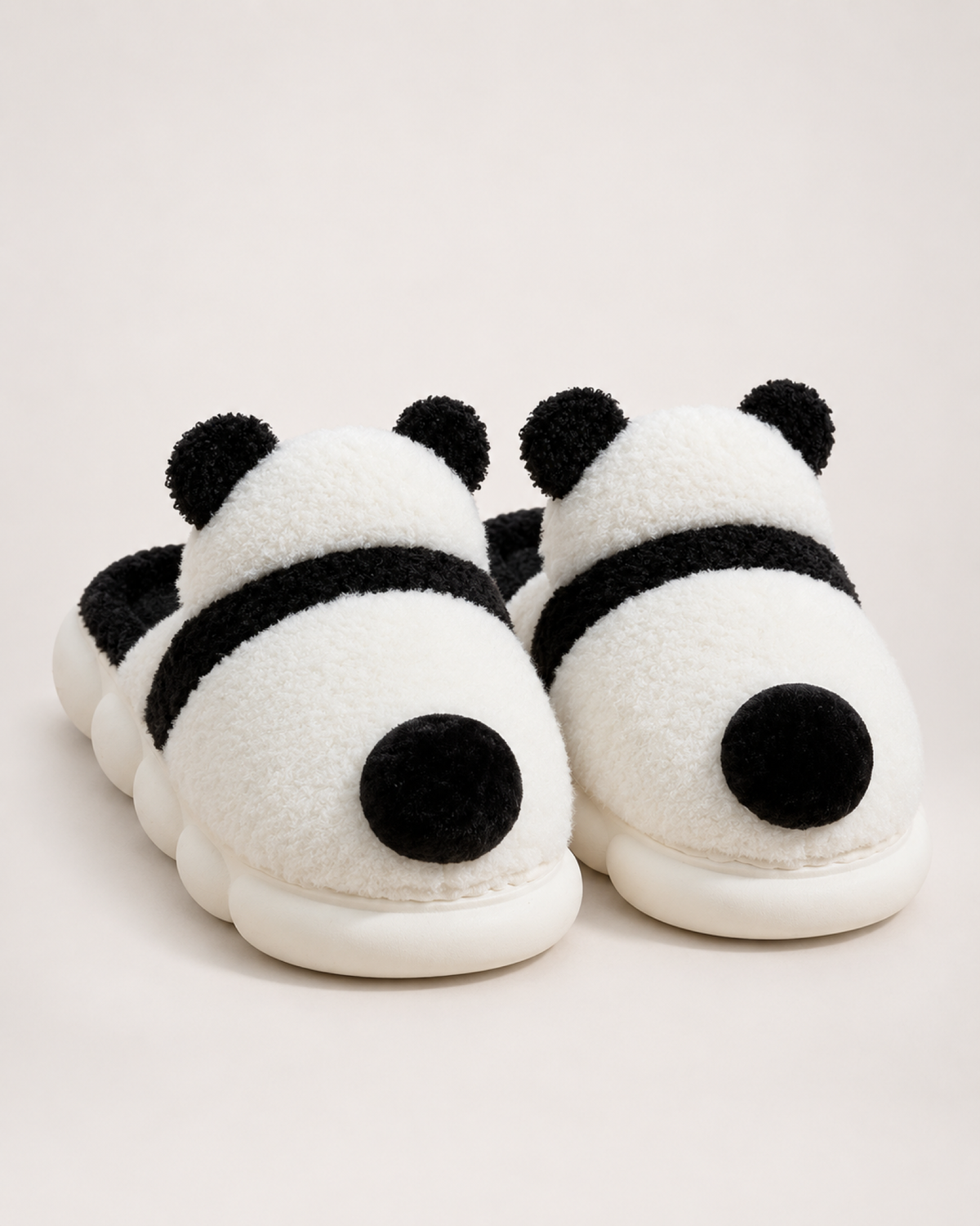 Women's Panda Slippers – Plush Character Style in Panda