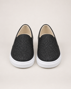 Women's Loafers – Sequin Slip-On Style, pair straight front