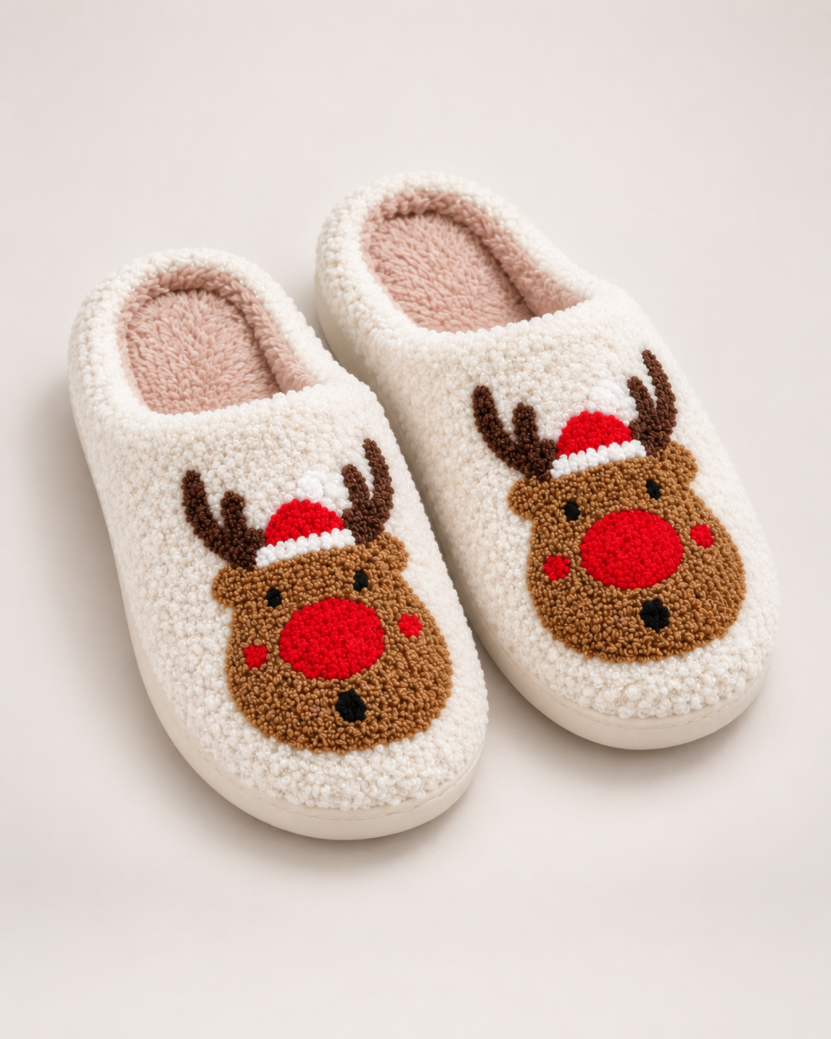 Women's Novelty Slippers – Six Character Designs, elevated front top pair