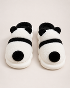 Women's Panda Slippers – Plush Character Style, elevated front top pair