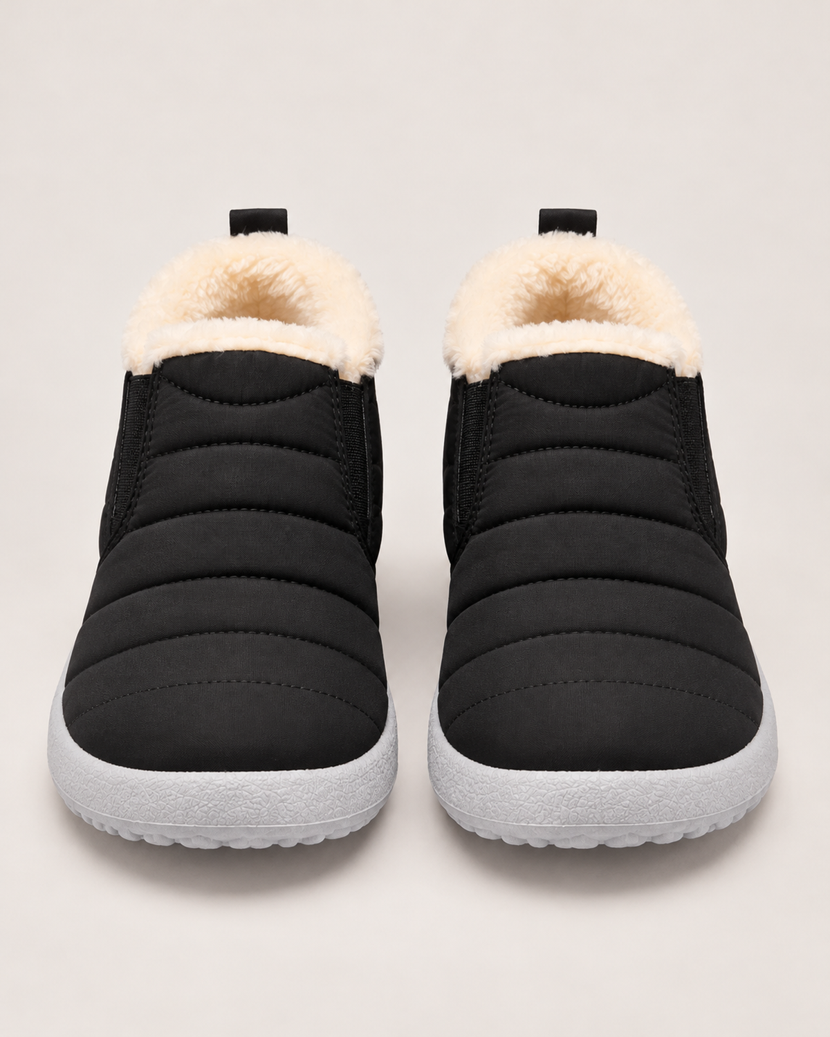 Unisex Winter Boots – Fleece-Lined Slip-On Style, pair straight front
