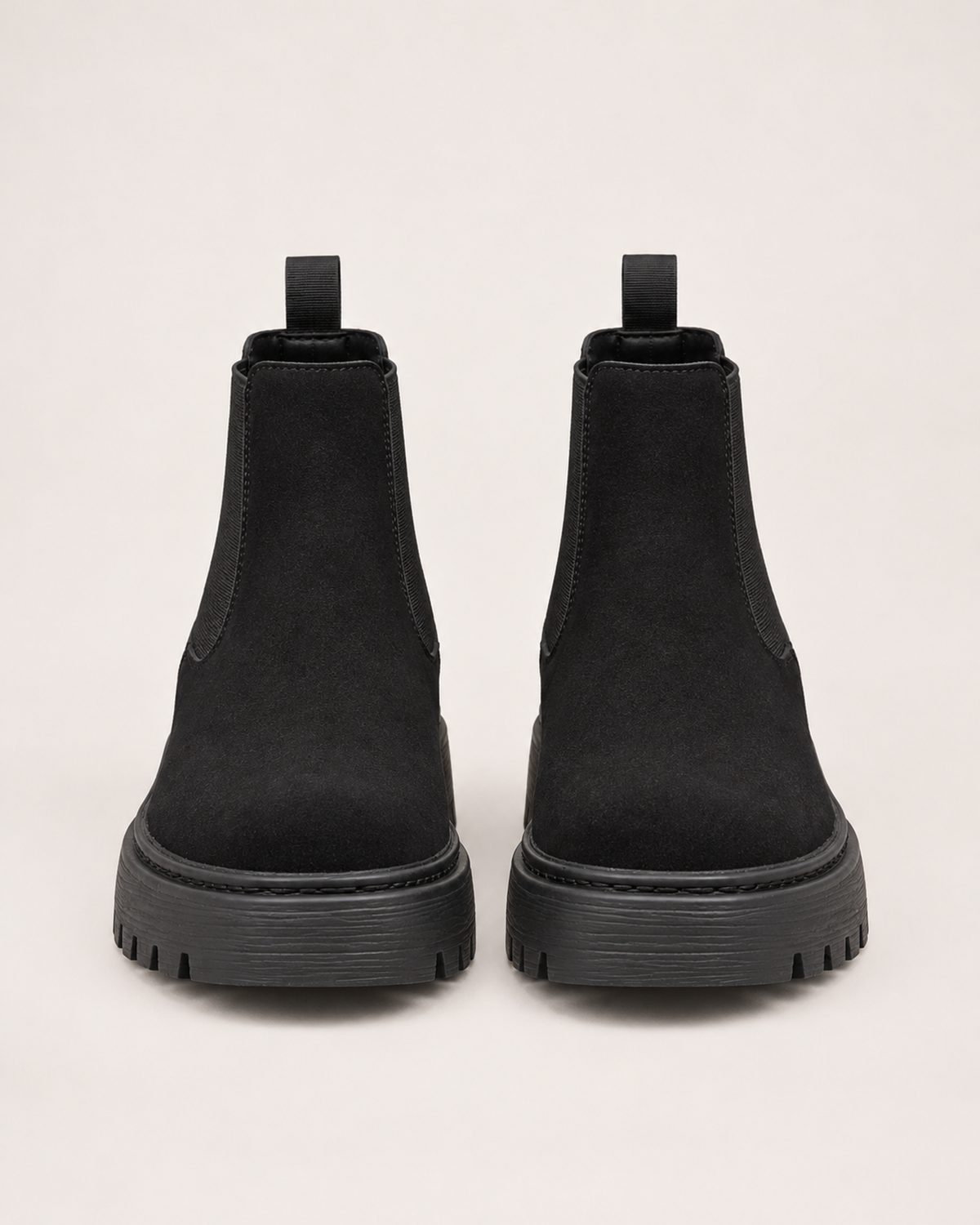Women's Chelsea Boots – Chunky Platform Style, pair straight front