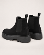 Women's Chelsea Boots – Chunky Platform Style, pair rear three quarter