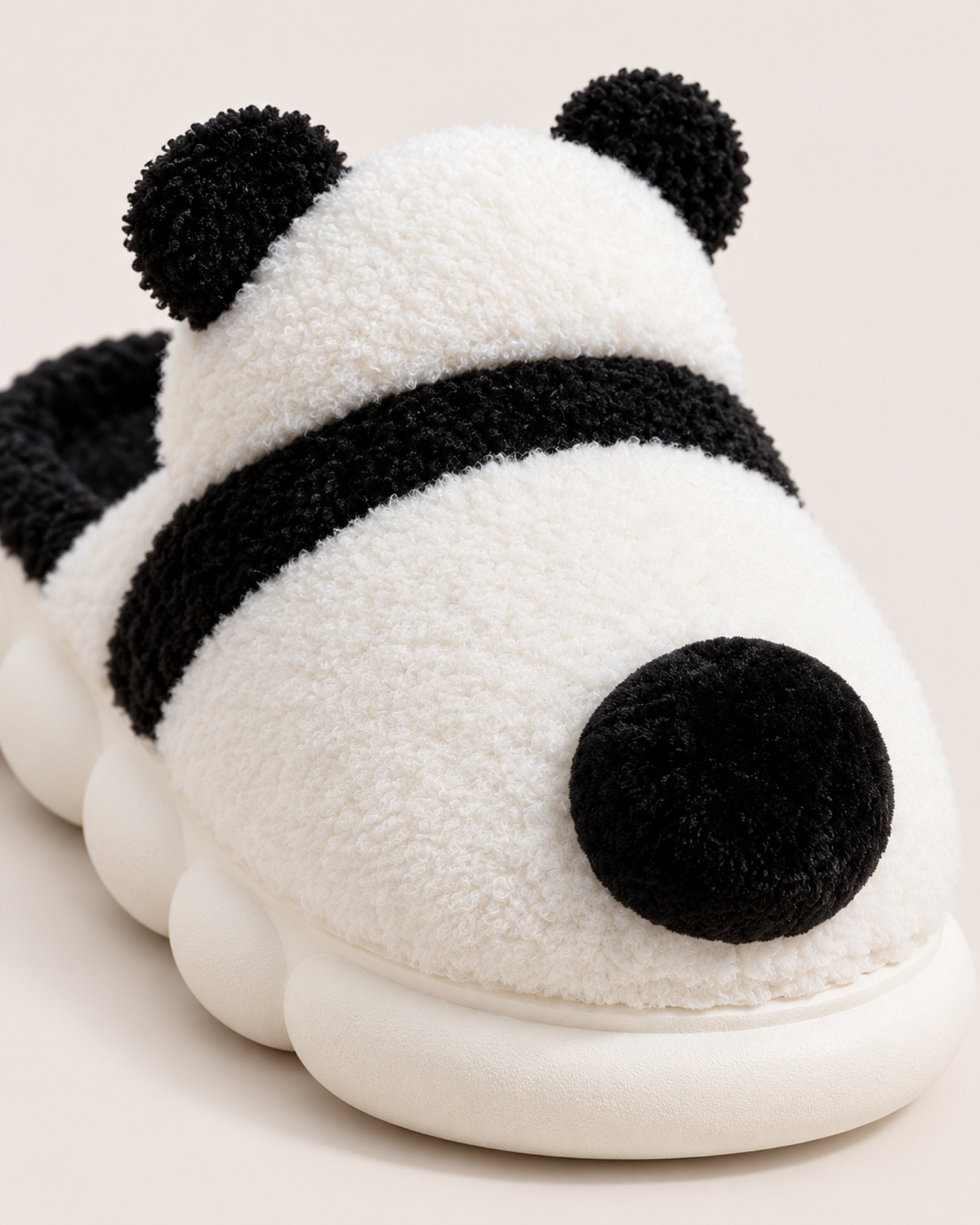 Women's Panda Slippers – Plush Character Style, confirmed product detail