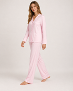 Women's Pyjama Set – Button-Up Long Sleeve Style, controlled side step