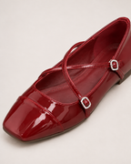 Women's Mary Jane Shoes – Cross-Strap Square Toe, confirmed product detail