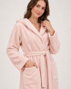 Women's Hooded Fleece Dressing Gown – Seven Designs, confirmed garment detail